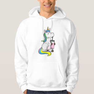 Unicorn with Bubble Tea Hoodie