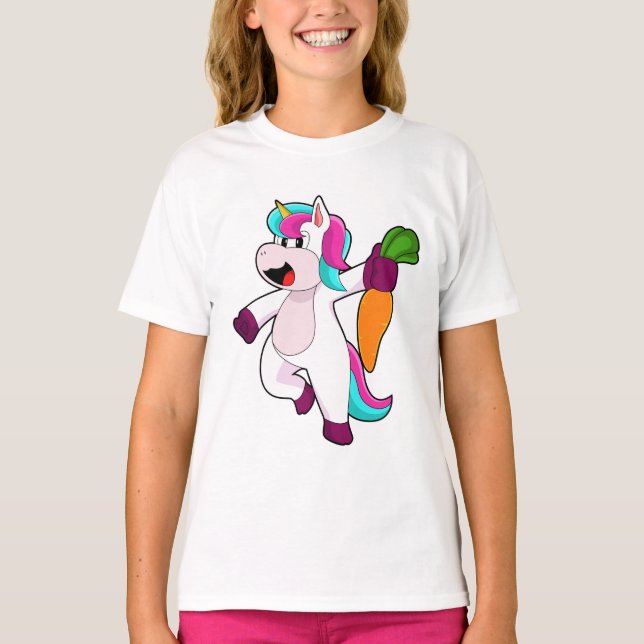 Unicorn with Carrot T-Shirt (Front)