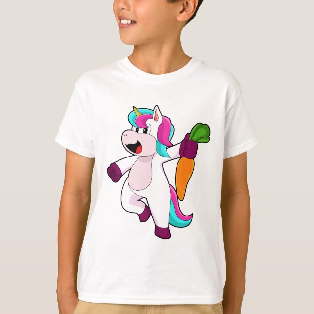 Unicorn with Carrot T-Shirt (Front)
