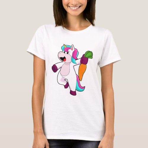 Unicorn with Carrot T_Shirt