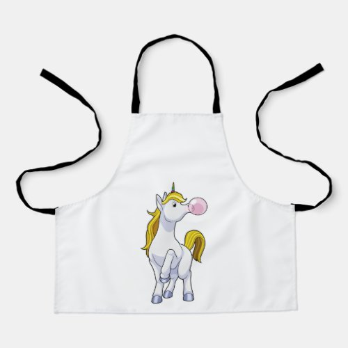 Unicorn with Chewing gum Apron