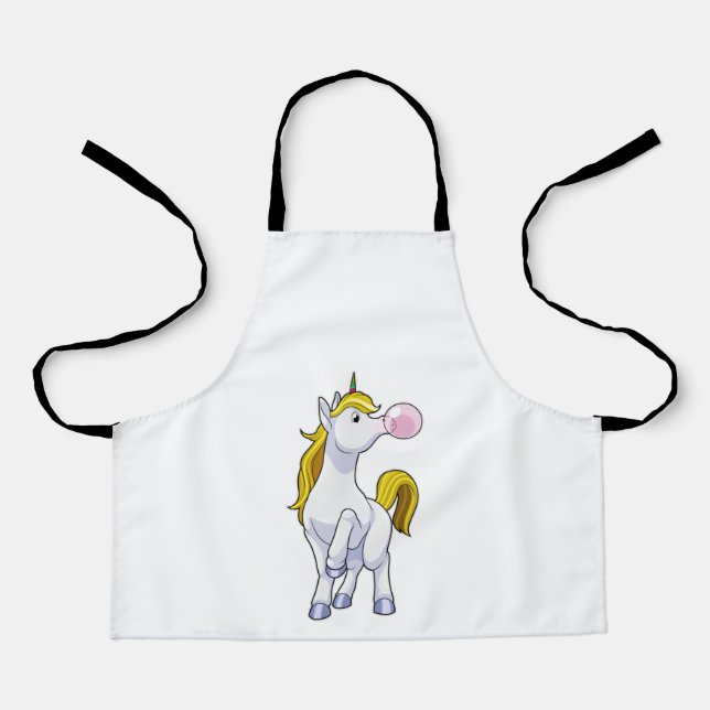 Unicorn with Chewing gum Apron (Front)