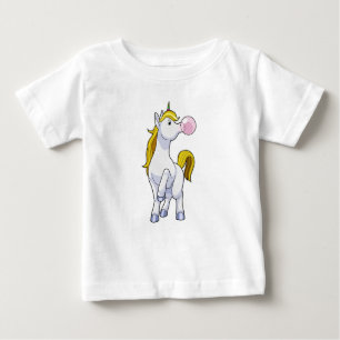 Unicorn with Chewing gum Baby T-Shirt