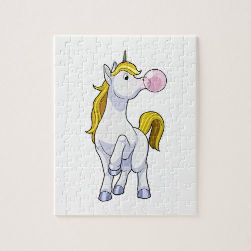 Unicorn with Chewing gum Jigsaw Puzzle