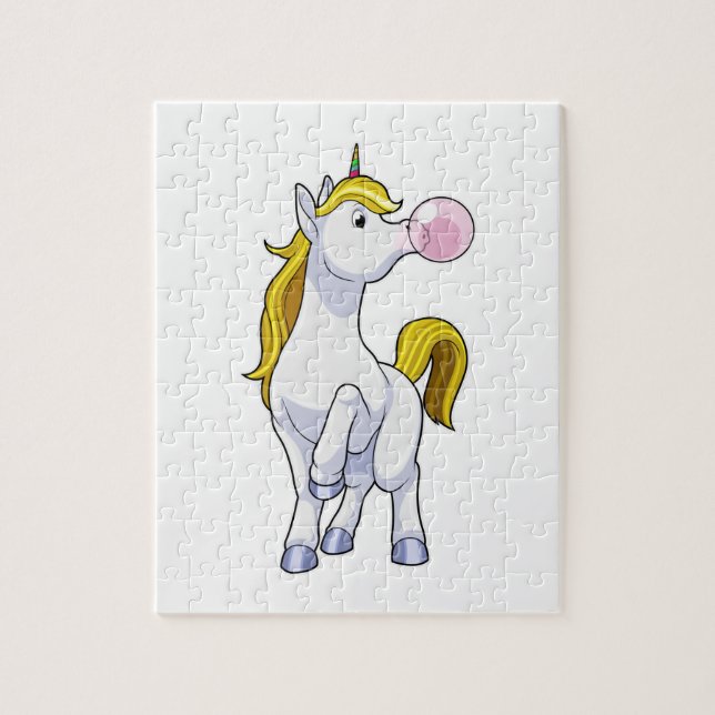 Unicorn with Chewing gum Jigsaw Puzzle (Vertical)