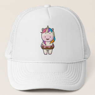 Unicorn with Chocolate donut Trucker Hat