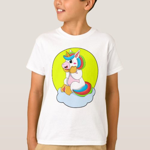 Unicorn with Cloud  Sun T_Shirt