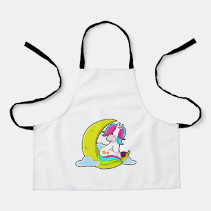 Unicorn with Clouds & Moon Apron