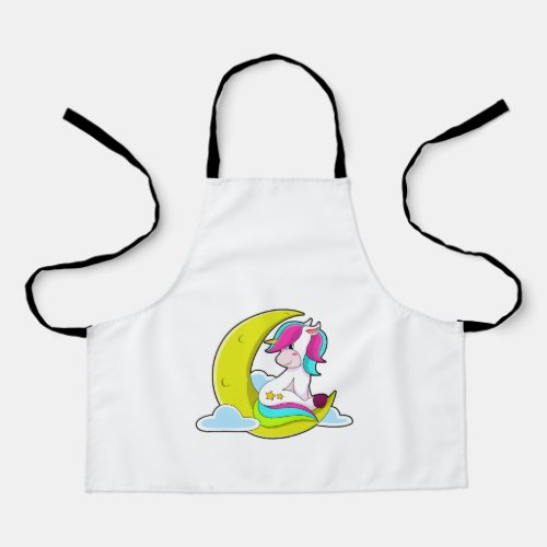 Unicorn with Clouds  Moon Apron