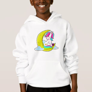 Unicorn with Clouds & Moon Hoodie