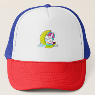Unicorn with Clouds & Moon Trucker Hat