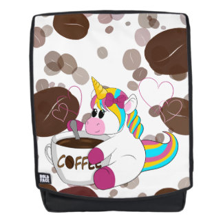 Unicorn with Coffee  Backpack