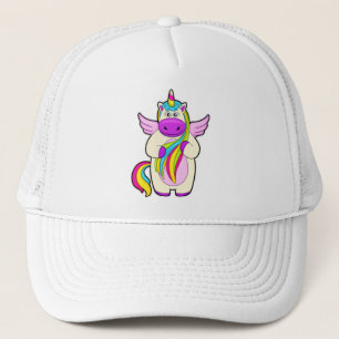 Unicorn with colourful Hairs Trucker Hat
