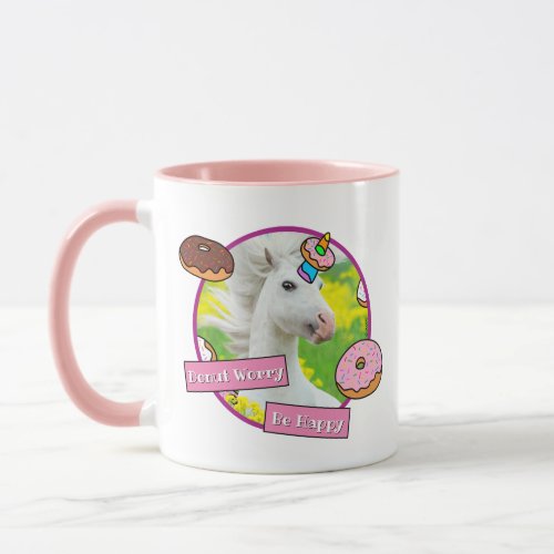 Unicorn With Donuts Mug