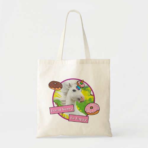 Unicorn With Donuts Tote Bag