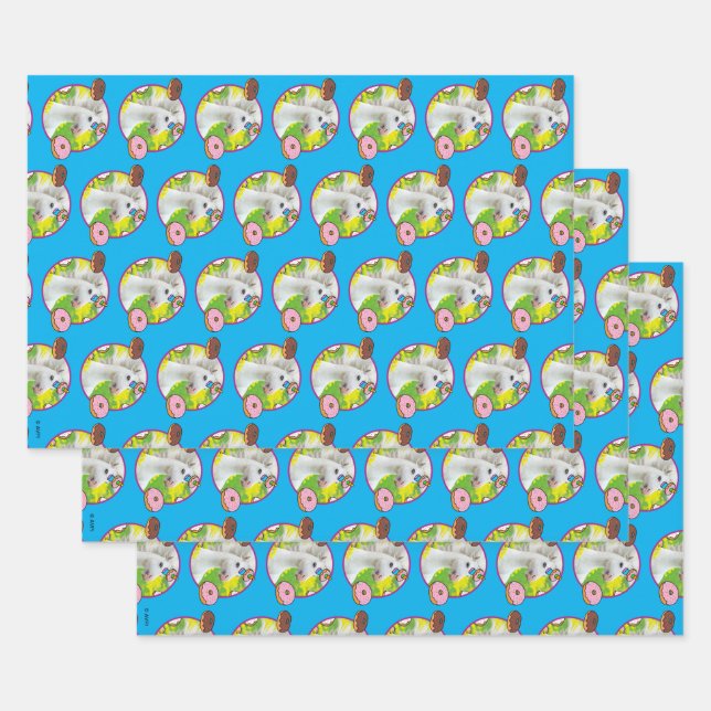 Unicorn With Donuts Wrapping Paper Sheets (Set)