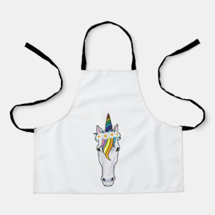 Unicorn with Flowers Apron