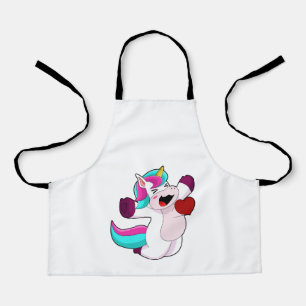 Unicorn with Heart Apron