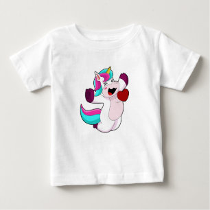 Unicorn with Heart Baby T-Shirt