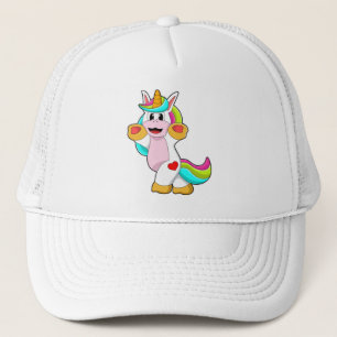 Unicorn with Heart Tattoo Trucker Hat