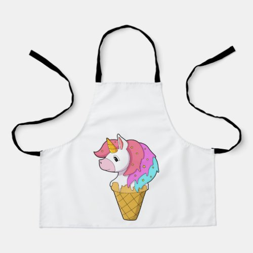 Unicorn with Ice cream Apron