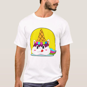 Unicorn with Ice cream cone T-Shirt