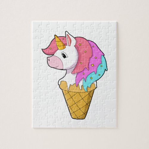 Unicorn with Ice cream Jigsaw Puzzle