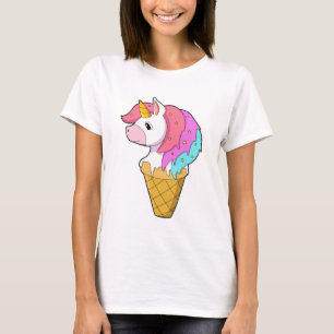 Unicorn with Ice cream T-Shirt