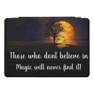 Unicorn with Inspirational Quote iPad Pro Cover