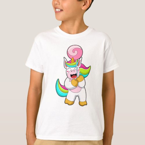 Unicorn with Lollipop T_Shirt