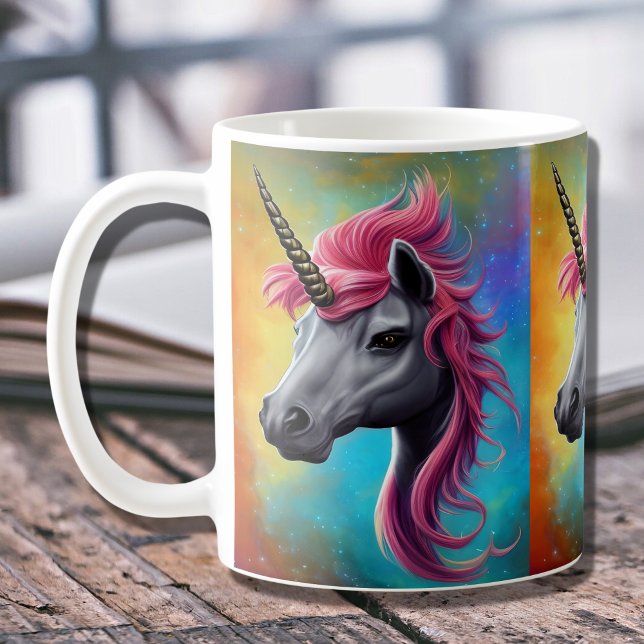 Unicorn with Pink Mane   Coffee Mug (Creator Uploaded)