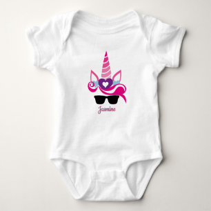 Unicorn with Pony Face Baby Shirt