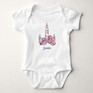 Unicorn with Pony Face Baby Shirt