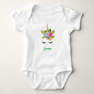Unicorn with Pony Face Baby Shirt