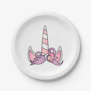 Unicorn with Pony Themed Paper Plates