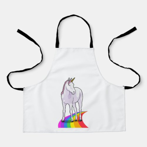 Unicorn with Rainbow Apron