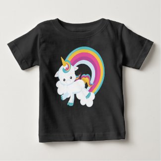 Unicorn with Rainbow  Baby T-Shirt