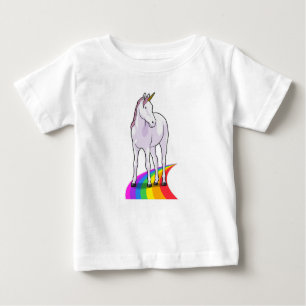 Unicorn with Rainbow Baby T-Shirt