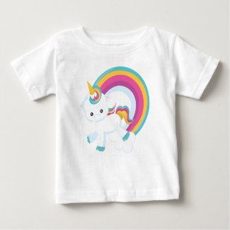 Unicorn with Rainbow  Baby T-Shirt