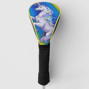 Unicorn with Rainbow Golf Head Cover