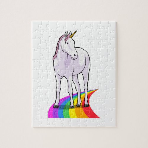 Unicorn with Rainbow Jigsaw Puzzle