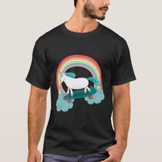 Unicorn with skateboard T-Shirt