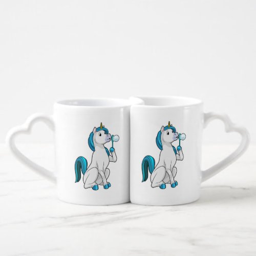 Unicorn with Soap bubbles Coffee Mug Set