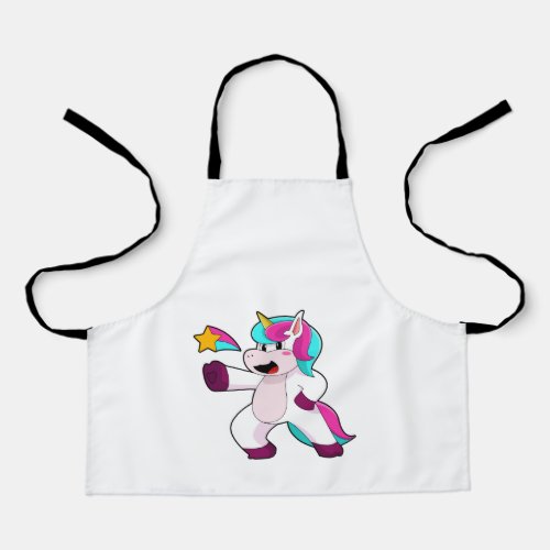 Unicorn with Star Apron