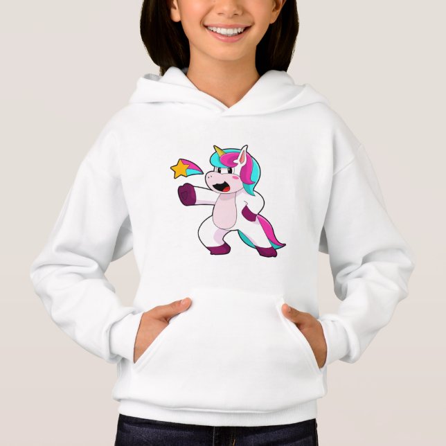 Unicorn with Star Hoodie (Front)