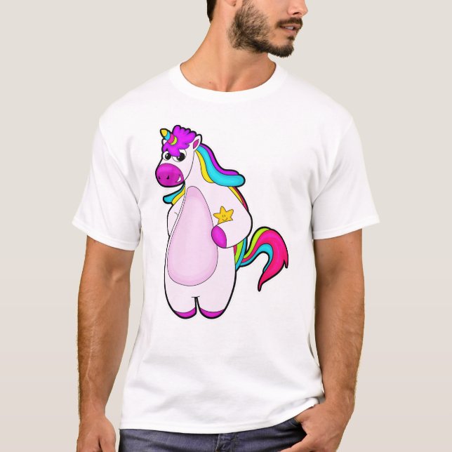 Unicorn with Star T-Shirt (Front)