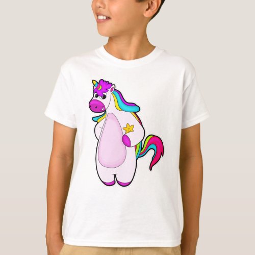 Unicorn with Star T_Shirt