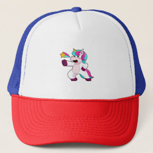 Unicorn with Star Trucker Hat