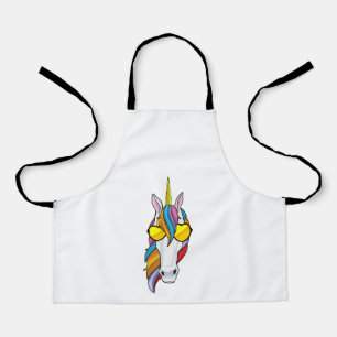 Unicorn with Sunglasses Apron