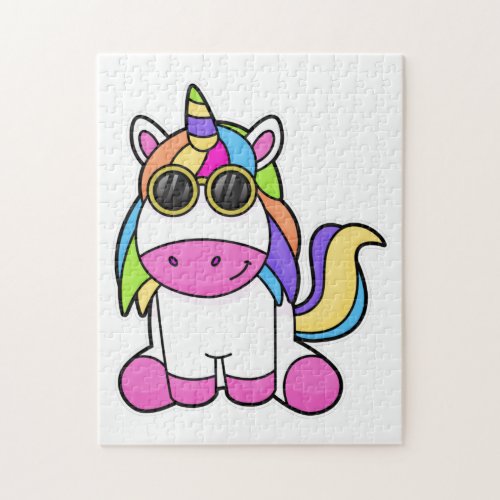 Unicorn with Sunglasses Jigsaw Puzzle